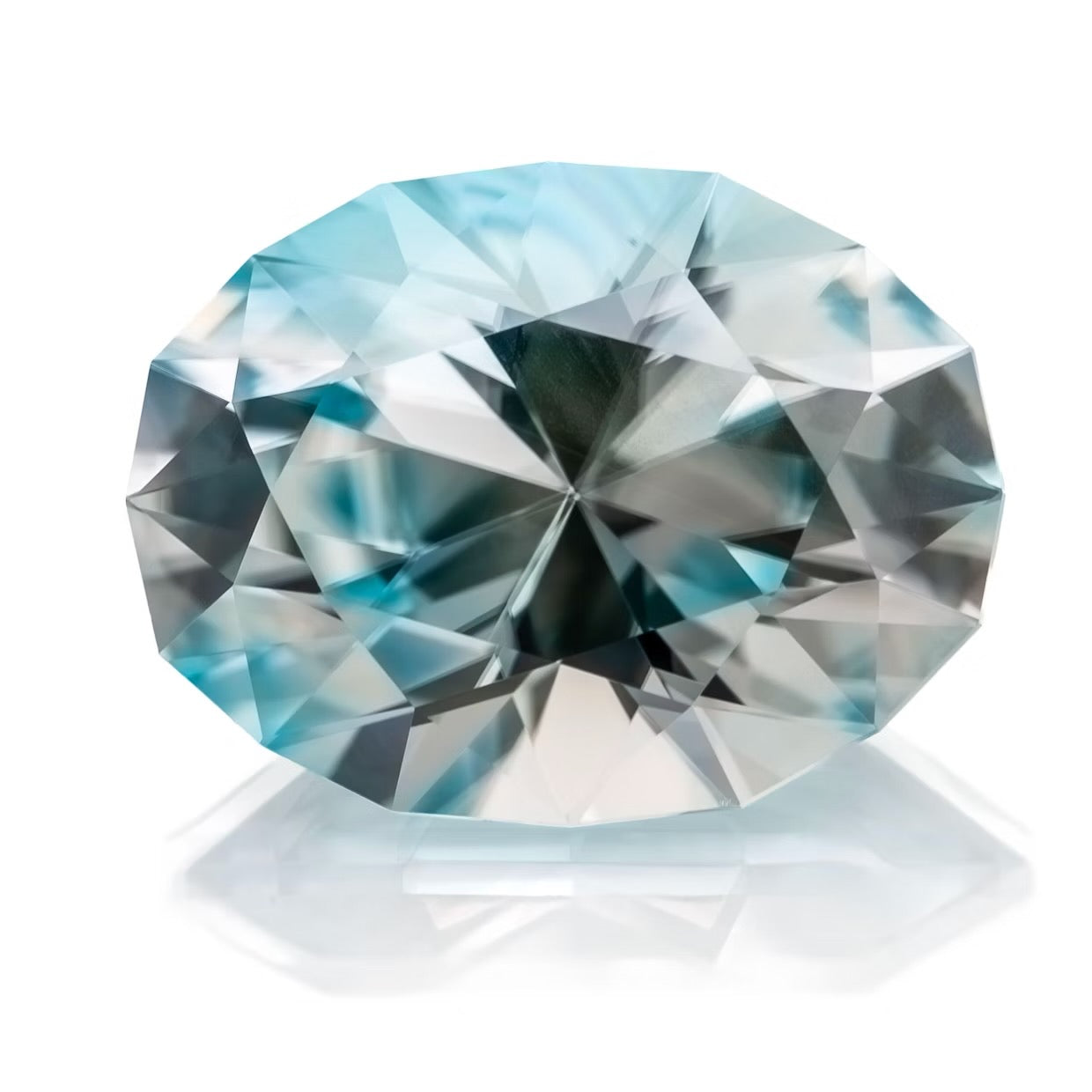 12.67ct Bi-Color Blue Zircon