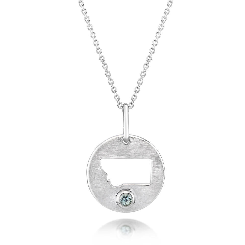 Montana Sapphire Montana Pendant in Sterling Silver