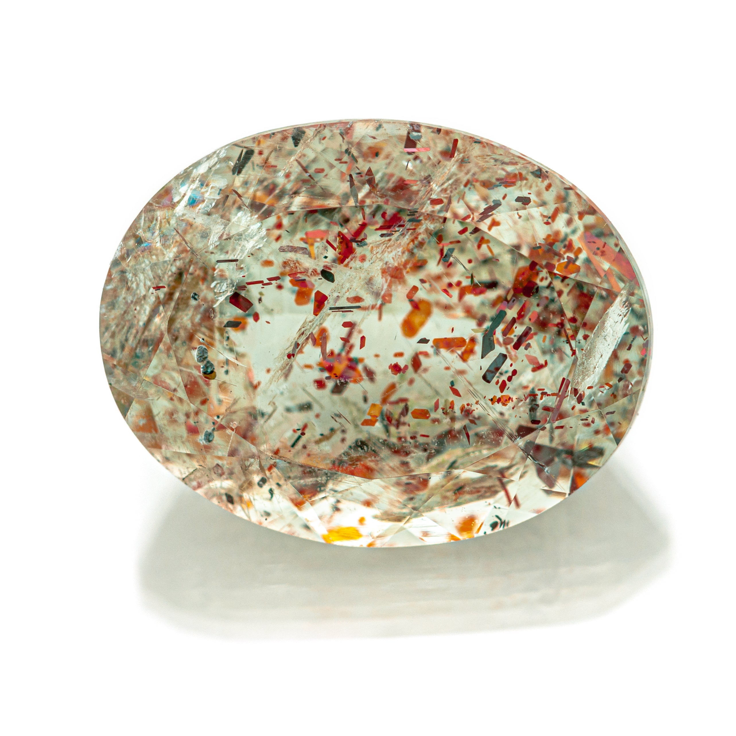 8.29ct. Green "Confetti" Sunstone