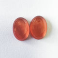 Pair of Rhodochrosite Cabochons