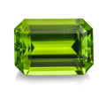 Natural 8.73ct emerald cut peridot loose gemstone measuring approximately 14mm x 9.9mm