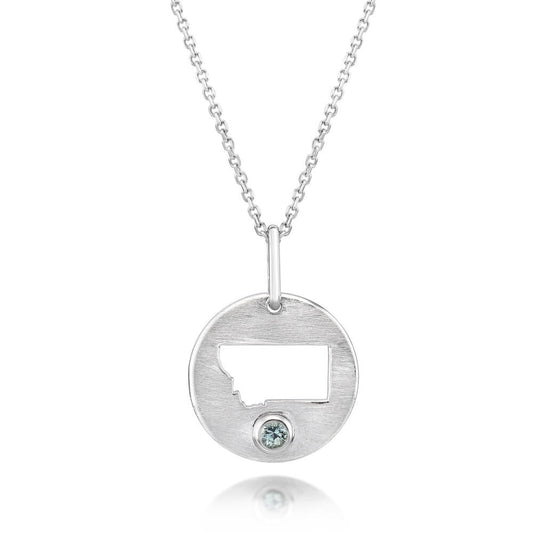 Montana Sapphire Montana Pendant in Sterling Silver
