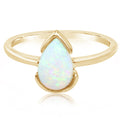 Australian Opal Ring in 14K Yellow Gold